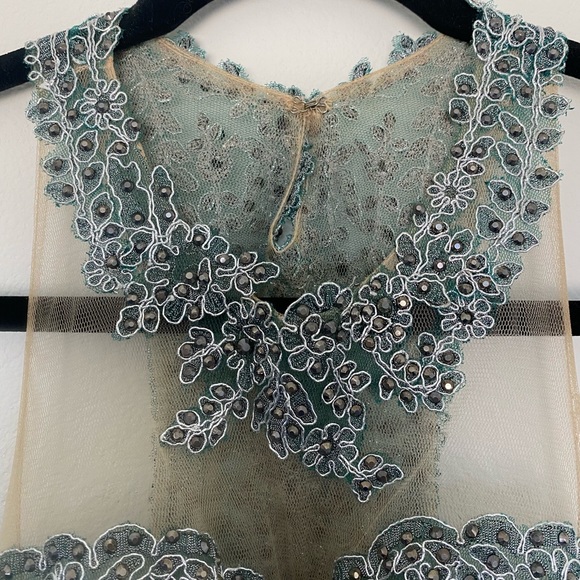 Mermaid Green Prom Dress - Picture 7 of 10